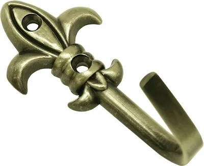 Produktbild von Gardinia Zierhaken Lilie messing-brüniert, 5,5 cm, 2 Stück