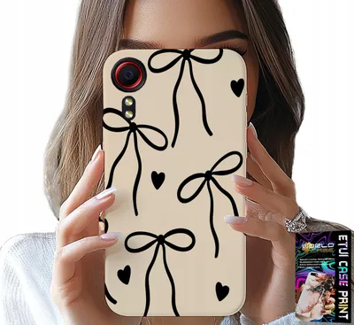 Obrázok produktu pre Puzdro Pre Samsung Galaxy Xcover 7 - Béžová Mašľa So Stuhou Módne Vzory