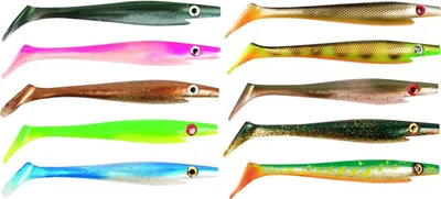 Produktbild von Strike Pro Pig Shad 23cm 90g - Gummifisch, Farbe:Shitty Roach