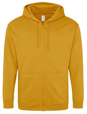 Immagine prodotto di Awdis - Felpa con cappuccio per uomo/donna unisex, con cerniera LT2550 (S) (senape)