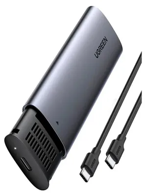 Produktbild von Ugreen 10902, SSD-Gehäuse, M.2, M.2, PCI Express, 10 Gbit/s, USB Anschluss, Grau