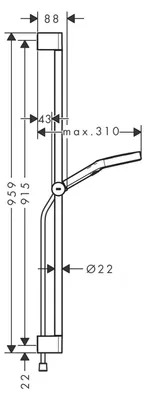 Obrázok produktu pre HANSGROHE 28743140 Brauseset Rainfinity 130 3jet