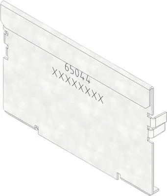 Produktbild von Hauraton Stirnwand für Dachfix Steel/Steelfix Regular 115 Typ 75 NW 115 mm mit 3-fachen Kicksystem 115 mm x 75 mm