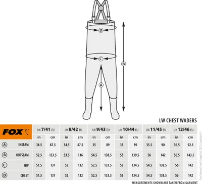 Produktbild von Fox Lightweight Lined Waders Camo - Wathose, Größe:EU 43