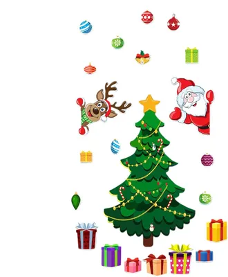 Produktbild von Magnetischer Weihnachtsbaum für Kühlschrank, Weihnachts-Kühlschrankmagnete, weihnachtlicher Magnetaufkleber, Weihnachts-Kühlschrankmagnete, Weihnachtsmagnete für Kühlschrank