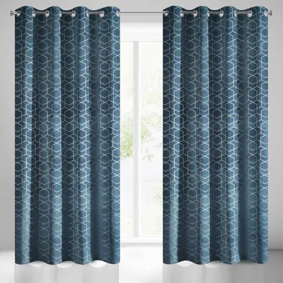 Produktbild von Vorhang MANDI dunkelblau marine135x250 cm Ösen