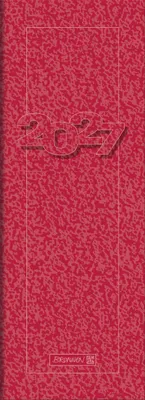 Produktbild von BRUNNEN Vormerkbuch Mod. 782 2027 | 108×297 mm, Karton, rot
