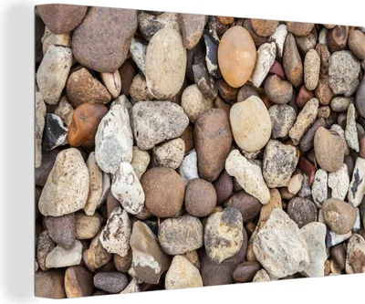Zdjęcie produktu dla OneMillionCanvasses® - Obrazy na płótnie - 140x90 cm, Żwir - Kamienie - Natura, Dekoracja ścienna - Zdjęcie na płótnie - Obraz na drewnianej ramie