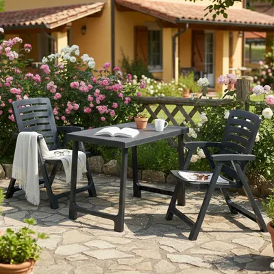 Produktbild von Lithia - Gartenlounge-Set, Anthrazit, 2-Sitzer  Italy