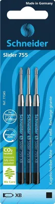 Produktbild von Schneider Kugelschreibermine Slider 755 XB Blister 3 Stück schwarz