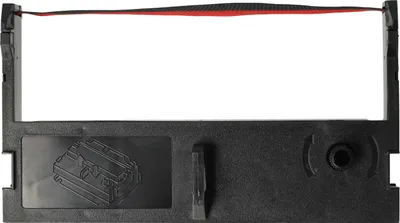 Produktbild von vhbw Farbband Schriftband kompatibel mit Epson U311, U310 Nadeldrucker, Bondrucker - Schwarz, Rot