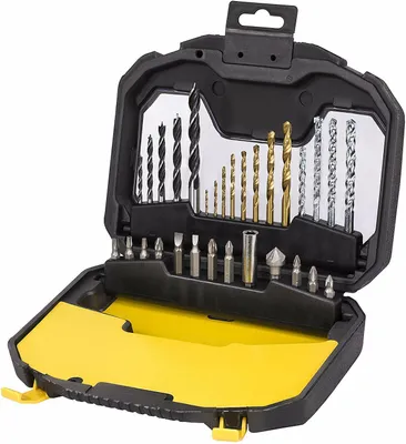 Obrázok produktu pre Stanley STA7183-XJ, Vŕtačka, Súprava vrtákov, Murivo, Kov, Drevo, 3/4/5/6/8 mm, 1,5/2/2,5/3/3,5/4/5/6 mm, 5/6/7/8 mm