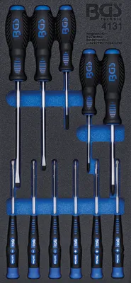 Produktbild von BGS technic Tool Tray 1/3: Screwdriver Set, 972 mm, 972 g