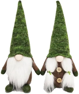 Produktbild von Grüner Gartenzwerg ohne Gesicht, 2 Stück