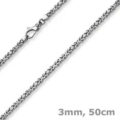 3mm-Königskette-aus-585-Weißgold-50cm