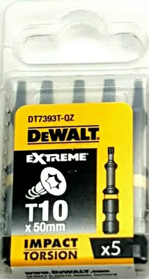 Produktbild von DeWALT DT7393T-QZ, 5 Stück(e), Torx, T10, 5 cm, Hexagonal