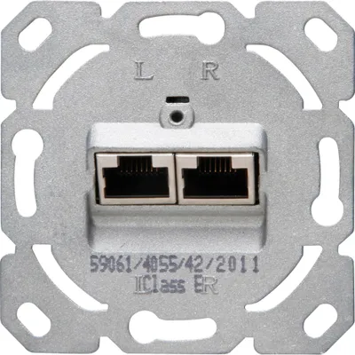 Produktbild von Kopp 33369406, 2 x RJ-45, Weiß, 1 Stück(e)