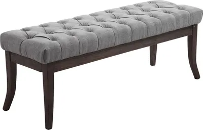 Produktbild von CLP Sitzbank Ramses Stoff antik-dunkel mit hochwertiger Polsterung | Farbe grau Größe 120 cm