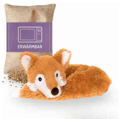 Produktbild von Habibi Plush Premium Wärmetier Nackenwärmer Fuchs Hirse Füllung