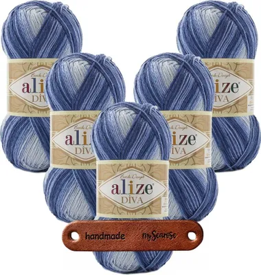 Produktbild von 5 x ALIZE Diva Batik 3282 mit Label