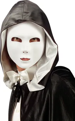 Produktbild von Maske in Weiß mit rundem Design, Einheitsgröße