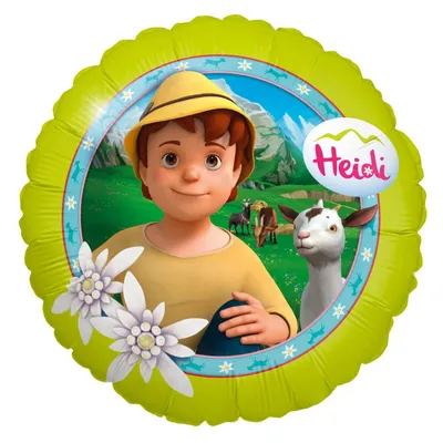 Produktbild von Heidi Folienballon rund ø45cm Ziegenhirt Peter Heliumballon zum Kindergeburtstag
