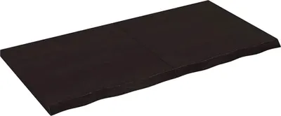 Obrázek produktu pro vidaXL Umyvadlová deska tmavě hnědá 120x60x(2-4)cm masiv