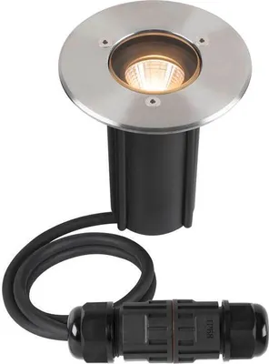 Produktbild von SLV 1007680 DASAR S, LED Bodeneinbauleuchte, rund, 4W, 3000K, 24°, IP67, zylindrisch, anthrazit