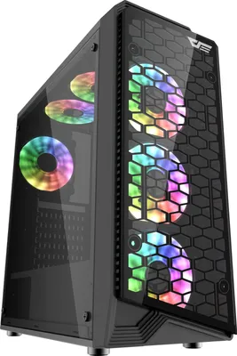 Obrázok produktu pre darkFlash Kompiuterio korpusas  Darkflash Water Square ATX PC Case/Honeycomb design