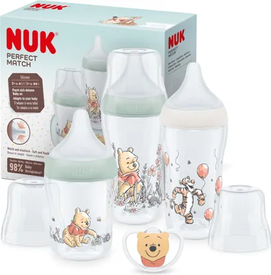 Produktbild von NUK Perfect Match Disney Winnie Pooh Set, beige & mint