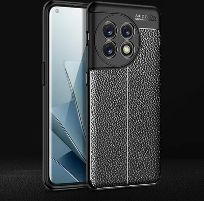 Produktbild von Mobigear Luxury  OnePlus 11 Hülle Flexibles TPU Backcover - Schwarz
