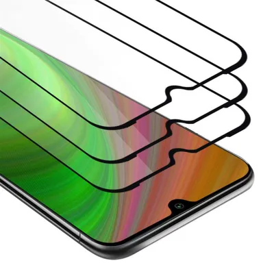 Immagine prodotto di Cadorabo 3x Pellicola protettiva a schermo intero per Xiaomi Mi A3 in nero Vetro protettivo del display temperato