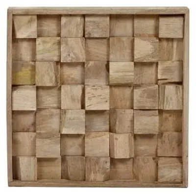 Productafbeelding van Pomax Mangga wanddecoratie, natuurmotief, L 55 x B 7 x H 55 cm