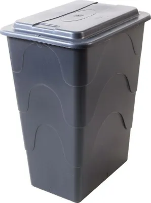 Produktbild von TrendLine Regentonne eckig mit Deckel und Hahn 240 L grau