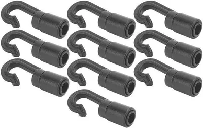 Immagine prodotto di Ganci elastici - Resistenti ai raggi UV - Neri - Confezione da 3 - Ideali per barche e canoe - Leggeri e facili da usare.