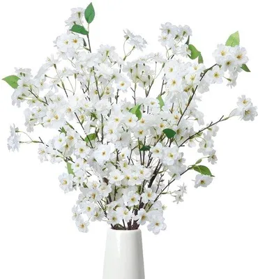 Image de Fleurs en soie - Lot de 4 - 90 cm - Décoratives