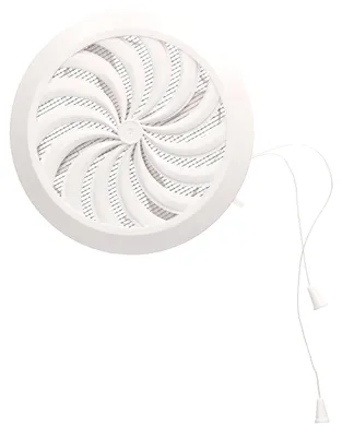 Image de Grille d'aération ronde T88 fi100-150 blanc