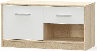 Obrázok produktu pre nabbi Botník (skrinka na topánky) Tavir S-1DRW1D - dub sonoma / biela