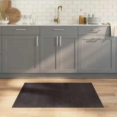 Produktbild von Möbel Teppich Rechteckig Dunkelbraun 80x100 cm Bambus - Designerteppiche 376773