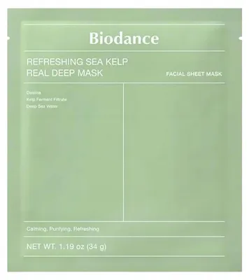 Produktbild von BIODANCE Refreshing Sea Kelp Real Deep Mask 34 g - beruhigende Tuchmaske