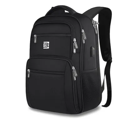 Produktbild von OKWISH Laptoprucksack Rucksack Wasserbeständig Laptoptasche für 18 zoll Laptop mit USB-Anschluss, Backpack mit Laptopfach,46x32x18cm, Schwarz