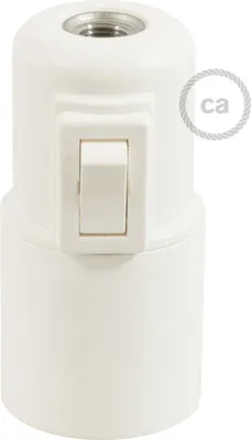 Image de Kit Creative-Cables pour douille E27 en thermoplastique avec interrupteur - Blanc