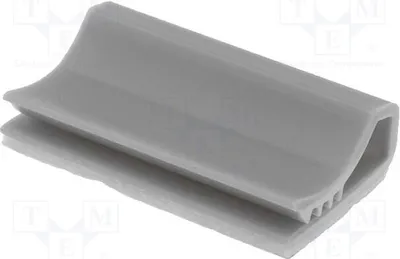 Produktbild von 10x Selbstkender PVC grau zum Befestigen von Leitungen SFC25 Kabel