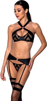 Produktbild von schwarzes 3-teilges Set PA596210 - S/M