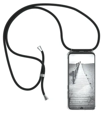 Produktbild von EAZY CASE Handykette mit Hülle für Honor 20 Lite / Huawei P Smart Plus (2019) Backcover Handykette, zum Umhängen in Schwarz