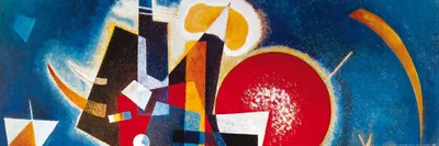 Obrázek produktu pro Wassily Kandinsky umělecký obraz - V modrém, 1925 (30 x 91 cm)