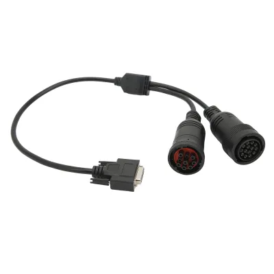 Obrázek produktu pro 14pinový 9pinový diagnostický kabelový adaptér 457?6114 ABS guma s vysokou flexibilitou pro ET3 OBD2 317?7485