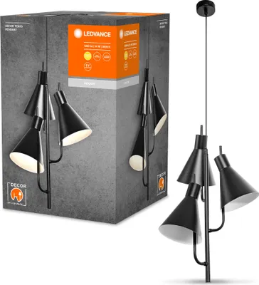 Productafbeelding van Ledvance LED Pendelleuchte Tokio schwarz 34cm 14W 1260lm warmweiß 3000K