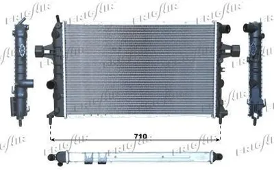 Produktbild von FRIGAIR 0107.3063 Kühler Wasserkühler Motorkühler für OPEL Astra G CC (T98) Zafira A (T98) Astra G Caravan (T98) ASTRA G Cabriolet (F67) Astra G Coupe