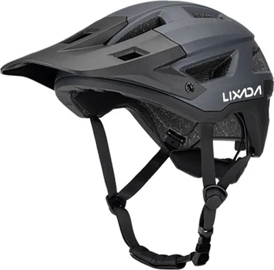 Produktbild von LIXADA MIPS Fahrradhelm, Berghelm, Rennradhelm, 55-61 cm, verstellbares Zifferblatt, abnehmbares Visier, 14 Belüftungsöffnungen, Ti-Schwarz